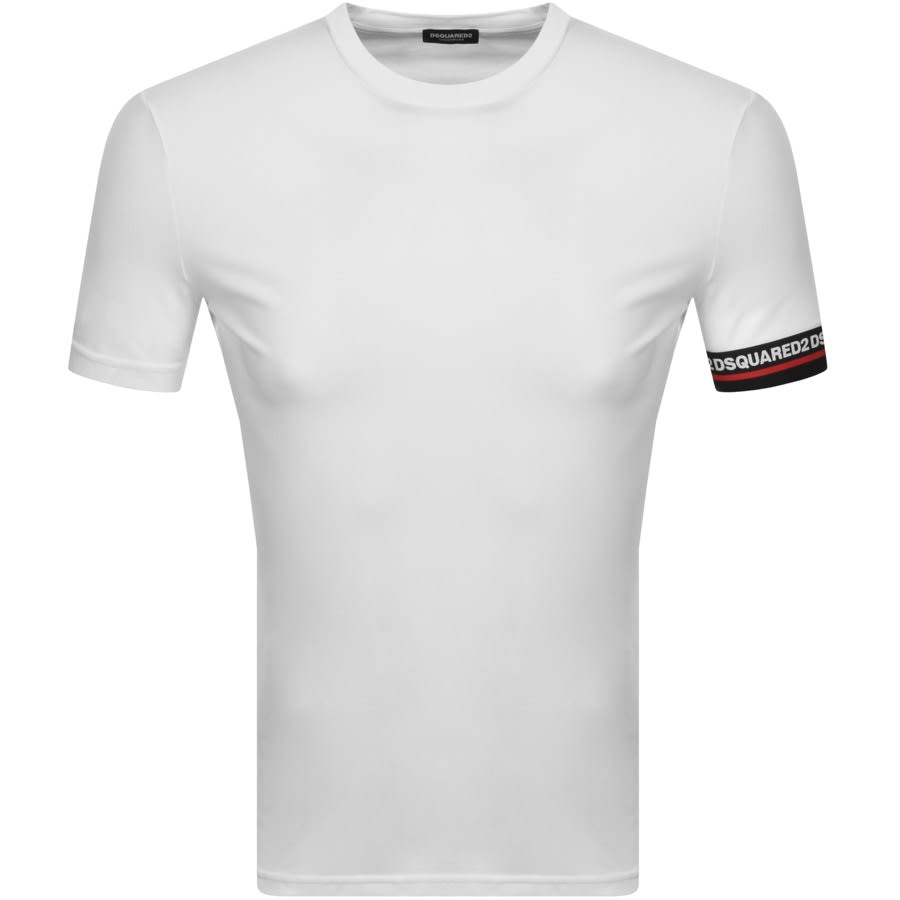 Alternative Image for ProductDSQUARED2 Logo Sleeve Short Sleeved T Shirt White1